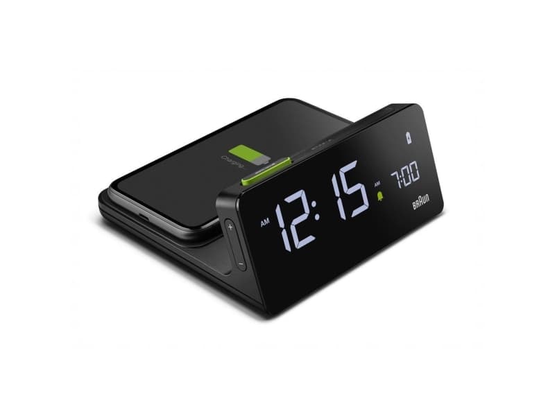 Braun BC21, Digitaalinen herätyskello, Suorakulmio, Musta, 12/24t, Summeri, LCD