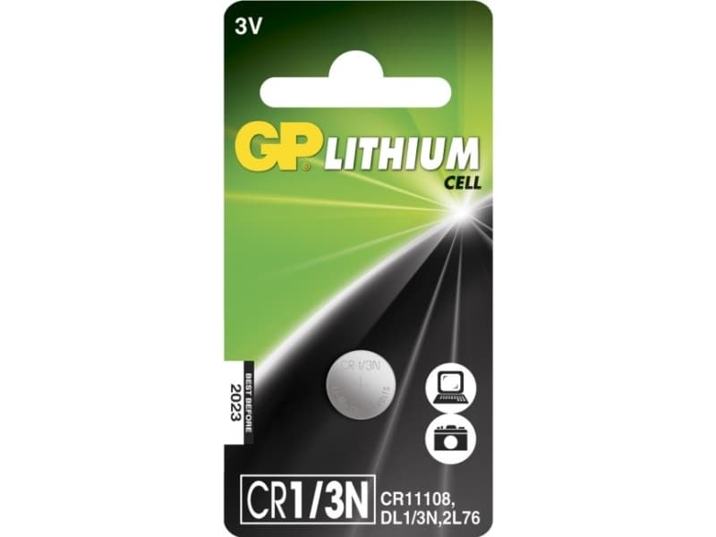 GP Batteries Lithium Cell CR1/3N, Kertakäyttöinen akku, 1/3N, Litium, 3 V, 1 kpl