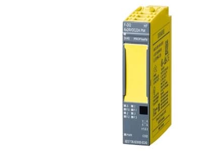 Siemens 6ES71366DB000CA0, Digitaalinen, Ulostulo, 4 kanavaa, 4 kanavaa, 24 V, Harmaa, Keltainen
