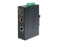 PLANET IGT-1205AT - Valokuitumuuntaja - GigE - 10Base-T, 100Base-TX, 1000Base-T - RJ-45 / SFP (mini-GBIC)