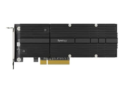 Synology M2D20 - Liitäntäsovitin - M.2 NVMe-kortti - PCIe 3.0 x8 - Synology SA3400, SA3600 Levyasema DS1618, DS1819, DS2419 RackStation RS2418, RS820 - liitäntäsovittimeen