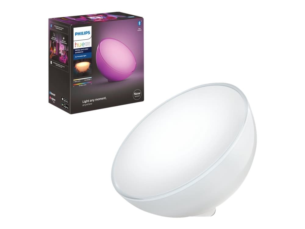 Philips Hue Go - Pöytälamppu - LED - 6 W (samanlainen 43 W) - 16 miljoonaa väriä - 2000-6500 K - valkoinen