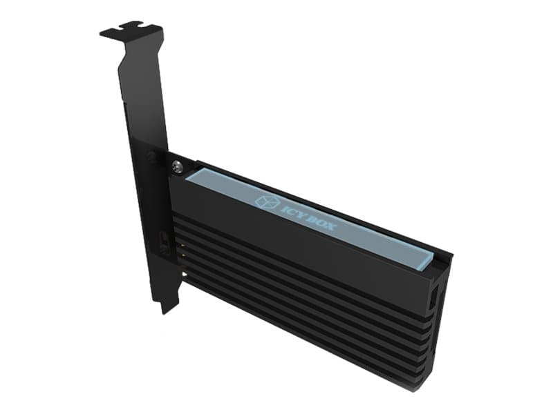 ICY BOX IB-PCI214M2-HSL, PCIe-Karte, 1x M.2 PCIe (NVMe) SSD zu PCIe 4.0 x4 über M-Key So POE udvidelseskort PCIe 3.0 x4