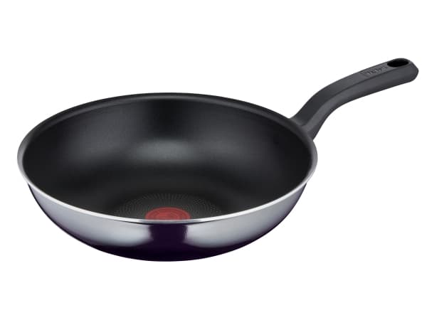 Tefal Resist D5261932, Pyöreä, Vokki-/öljyvokkipannu, Musta, Titaani, 175 °C, Alumiini