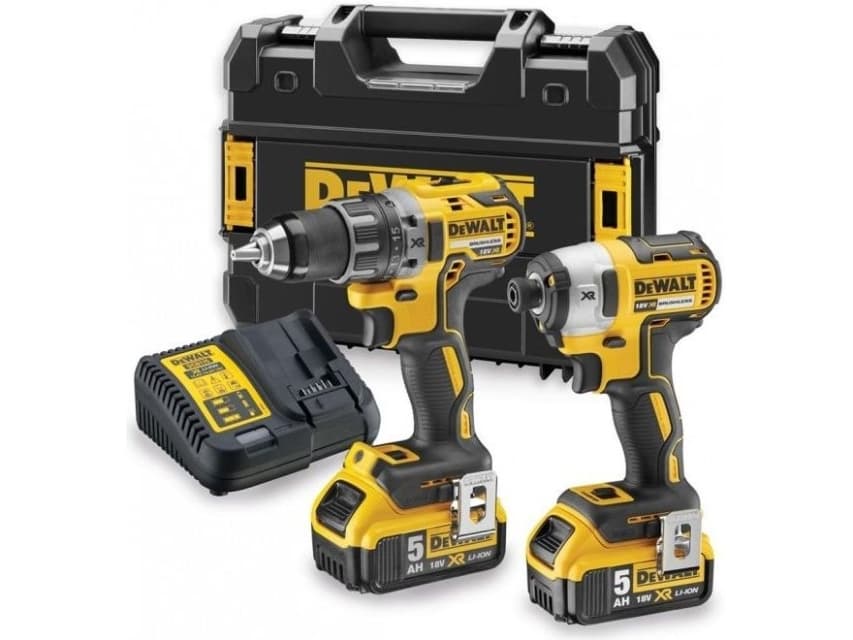 DeWALT DCK268P2T-QW, Akkuruuvinväännin, Pistoolikahva, Musta, Keltainen, Akku, 18 V, Litiumioni (Li-Ion)