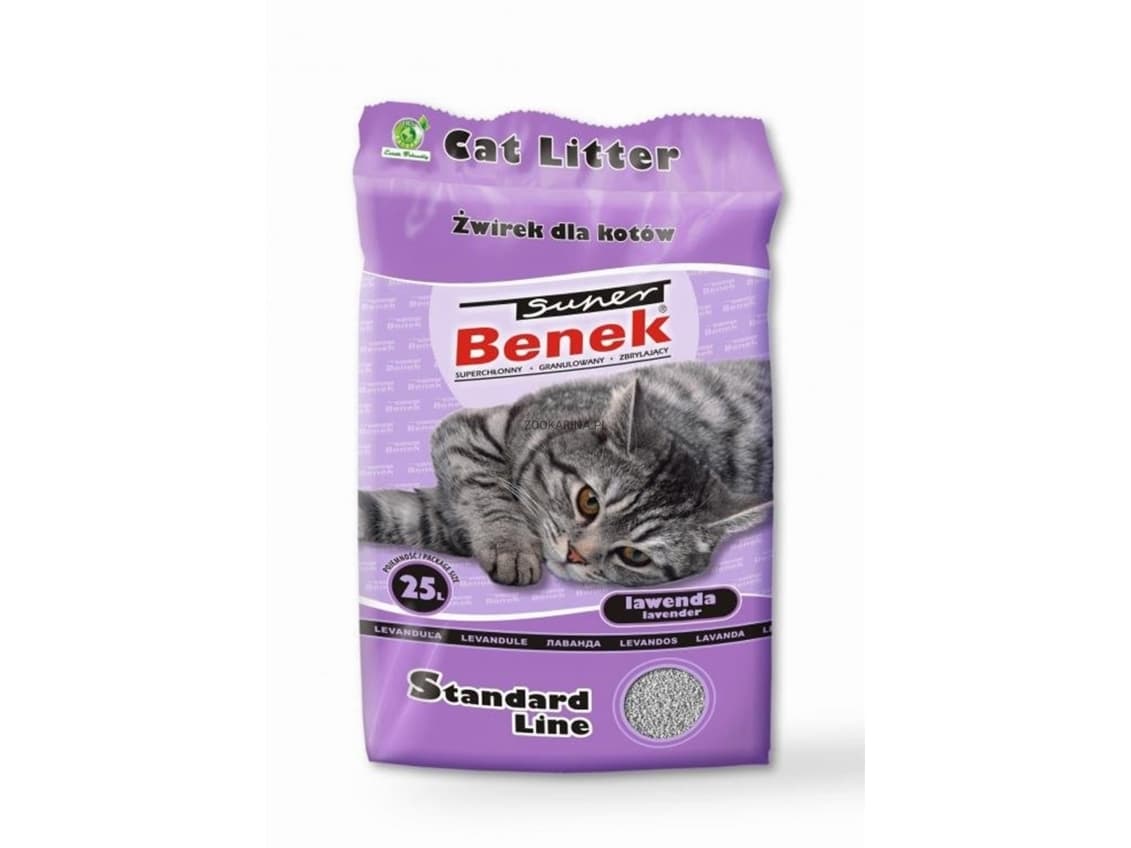 Certech Super Benek Standard Lavender - Klumpupitoinen kissan kuivike 25 l (20 kg)