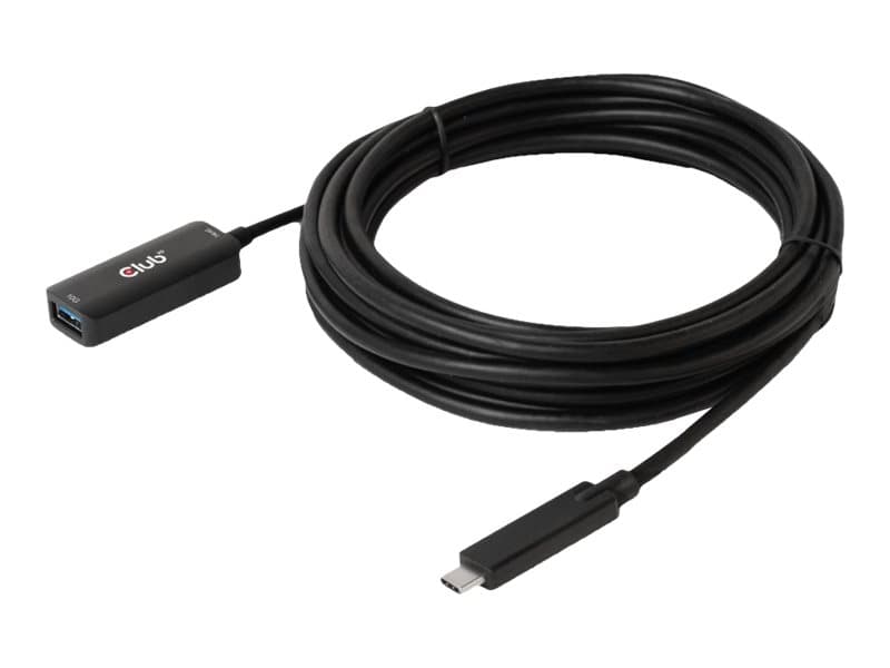 Club 3D - USB-jatkojohto - USB-C (uros) - USB Type A (naaras) - USB 3.1 Gen 2 - 900 mA - 5 m - USB-virta, kaksisuuntainen