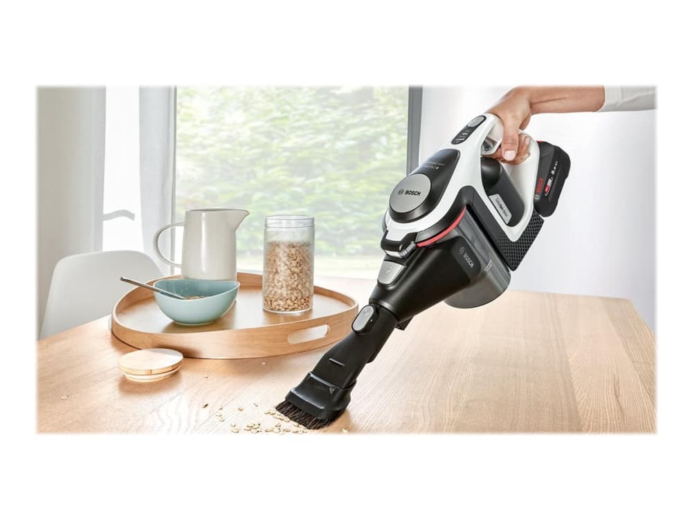 Bosch Serie 8 BSS825ALL, Pussiton, Musta, Valkoinen, Kuiva, Suodatus, Matto, Kovat lattiapinnat, Elektroninen