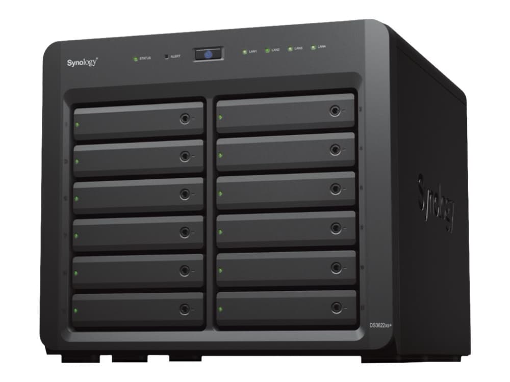 Synology DiskStation DS3622xs+, NAS, Tower, Intel® Xeon® D, D-1531, Musta