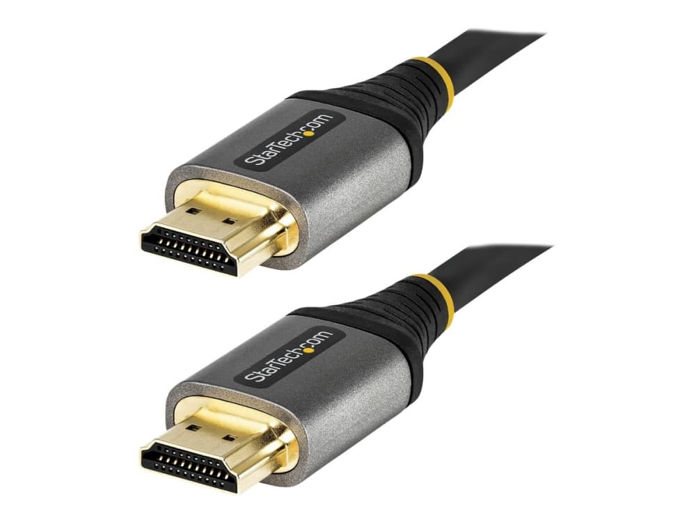 StarTech.com HDMM21V2M, 2 m, HDMI-tyyppi A (vakio), HDMI-tyyppi A (vakio), 48 Gbit/s, Äänen paluukanava (ARC), Musta