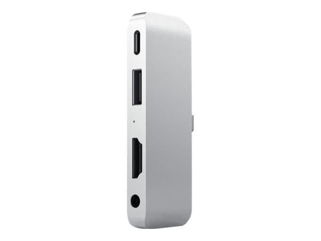 Satechi Aluminum Type-C Mobile Pro Hub Adapter - Telakointiasema - USB-C - HDMI - HDMI