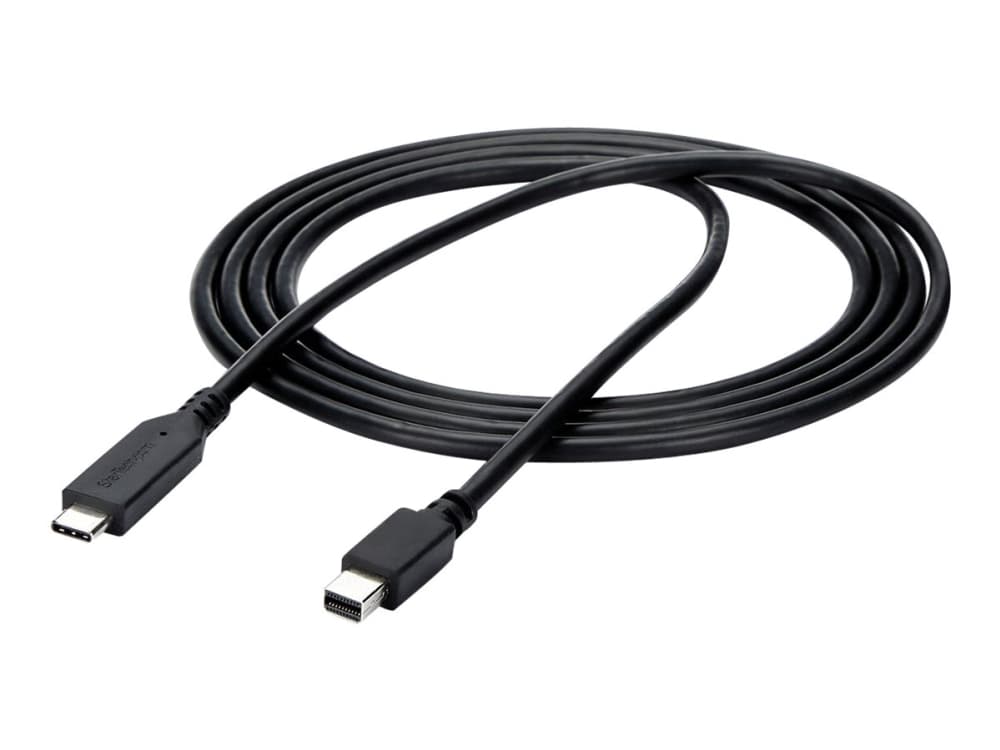 StarTech.com 6ft / 2m USB-C - Mini DisplayPort -kaapeli - 4K 60Hz - Musta - USB 3.1 Type C - mDP adapteri (CDP2MDPMM6B) - DisplayPort kabel - 24 pin USB-C (han) til Mini DisplayPort (han) - USB 3.1 / Thunderbolt 3 / DisplayPort 1.2 - 1,8 m - 4K60 Hz (3840 x 2160) tuki - lajittelu - lajittelu