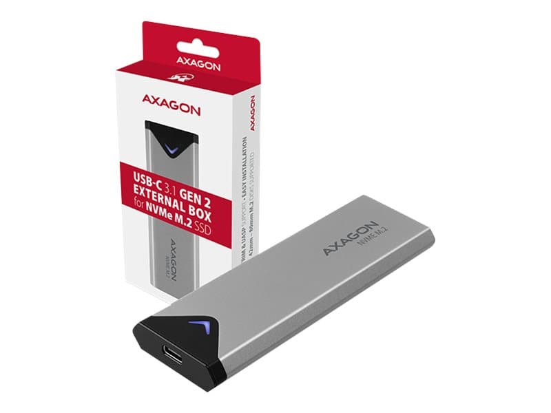 AXAGON EEM2-UG2 - Lagringspakning - M.2 - M.2 NVMe-kortti / PCIe (NVMe) - USB 3.2 (Gen 2)