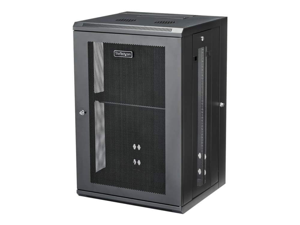 StarTech.com RK1820WALHM, Seinään asennettava laitekehikko, 18U, 90 kg, 67,7 kg, Musta
