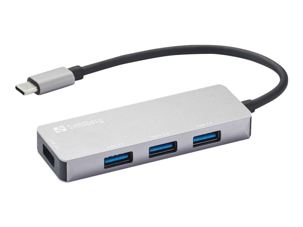 Sandberg - Keskitin - 1 x SuperSpeed USB 3.0 + 3 x USB 2.0 - pöytätietokoneet