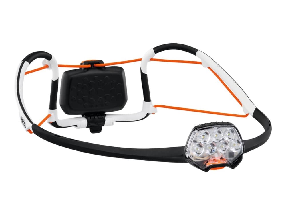 Petzl E104BA00, Taskulamppu otsanauhalla, Musta, Oranssi, Valkoinen, Muovi, IPX4, CE, LED