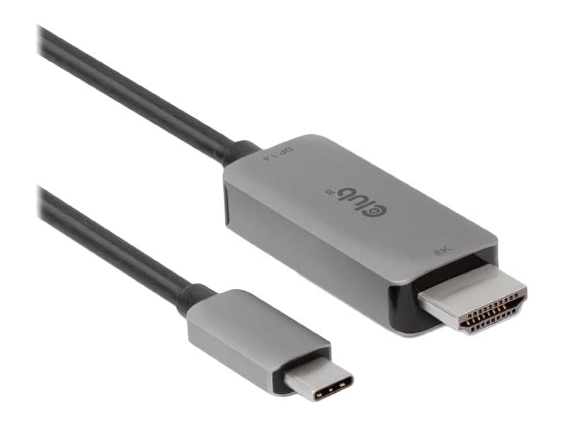 CLUB3D CAC-1587, USB Gen2 Type-C, HDMI-tyyppi A (vakio), 3 m, Musta