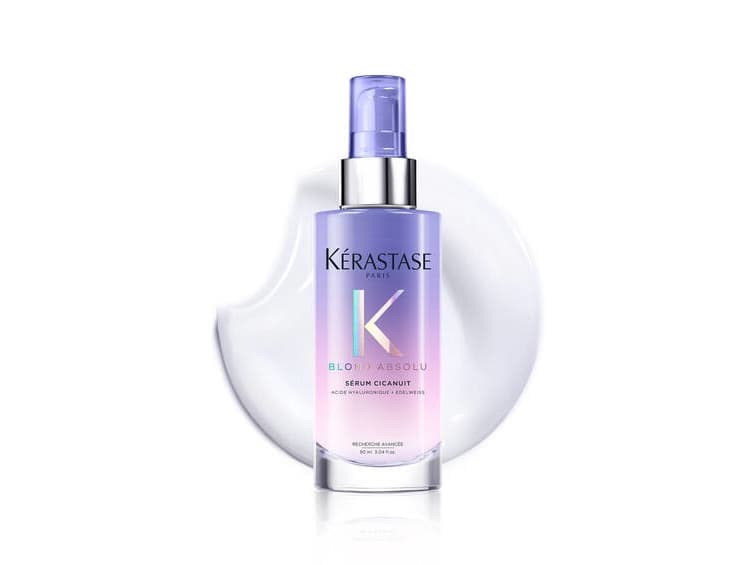 Kerastase Blond Absolu Sérum Cicanuit, Naisten, Vaaleat hiukset, 90 ml, Valaiseva, Kosteuttava, Pumppupullo, AQUA / WATER • ISOPROPYL MYRISTATE • DIMETHICONE • TRIETHANOLAMINE • AMODIMETHICONE •...