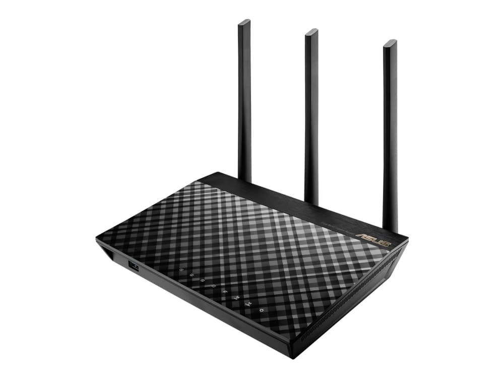 ASUS RT-AC1900U, Wi-Fi 5 (802.11ac), Kaksitaajuus (2,4 GHz/5 GHz), Ethernet LAN, Musta, Pöytäreititin