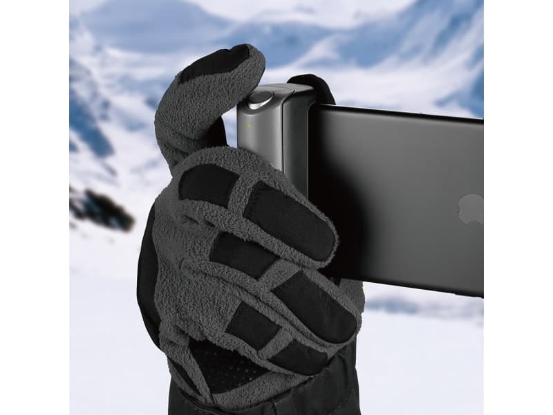 Just Mobile ShutterGrip - Bluetooth-valokuvapidike laukaisimella iOS/Android (kultainen)