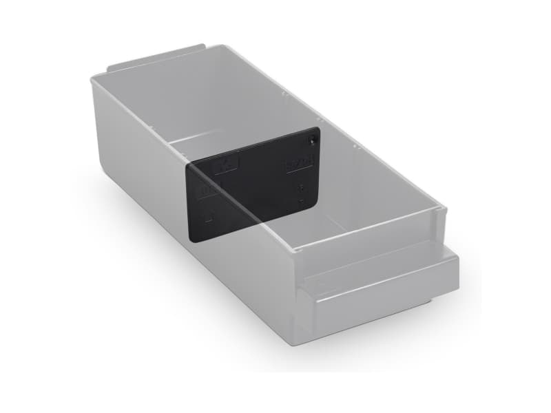 raaco ESD 150-00, Jakajasarja, Musta, Polypropeeni (PP), Drawer 150-00, 52 mm, 1,6 mm