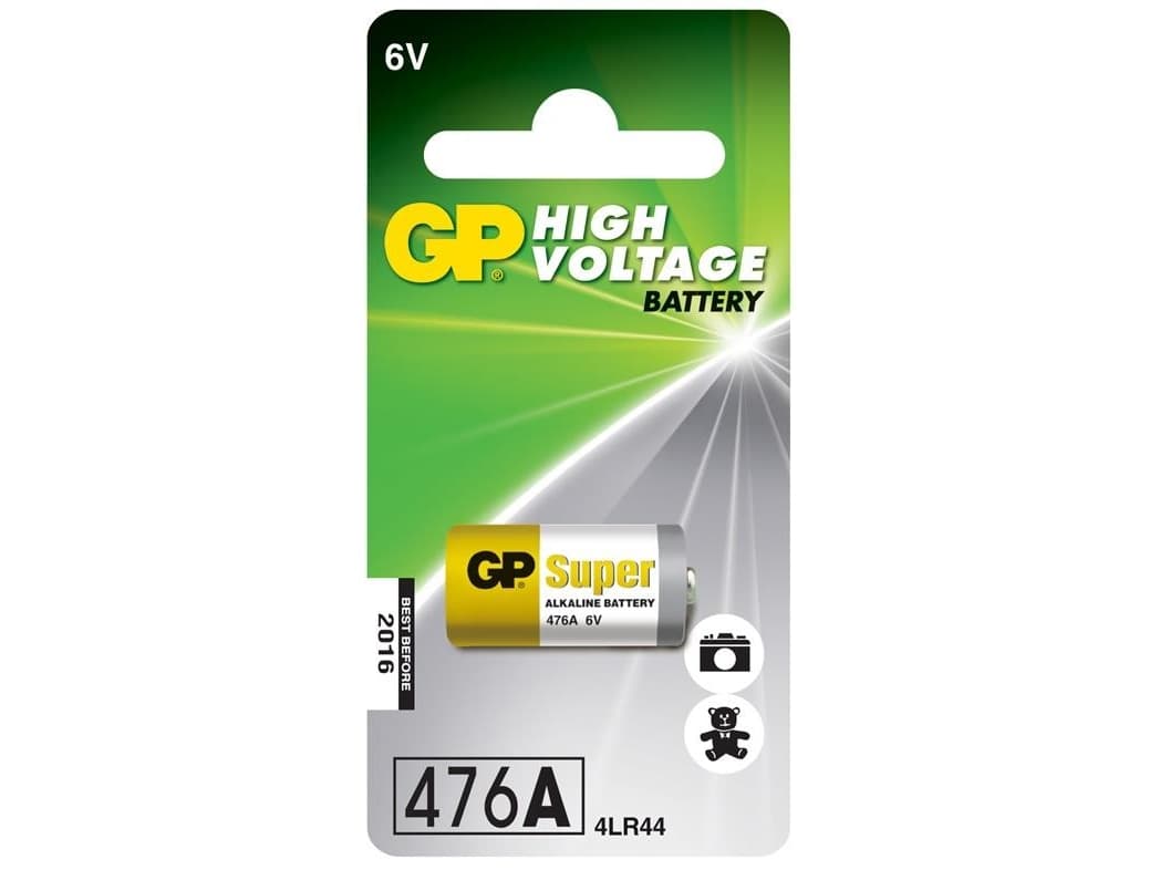 GP Batteries High Voltage 476A, Kertakäyttöinen akku, Alkali, 6 V, 1 kpl, Monivärinen, Kupla