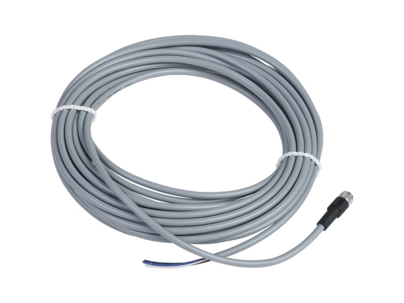 Anturin kaapeli PVC M8 4-nastainen naaras suora 10 metriä XZCPV0941L10