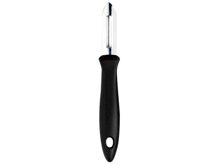 Fiskars 1023786, Hedelmät ja vihannekset, Suora kuorimaveitsi, Ruostumaton teräs, Musta, Ruostumaton teräs, Riiputusreikä, 60 mm