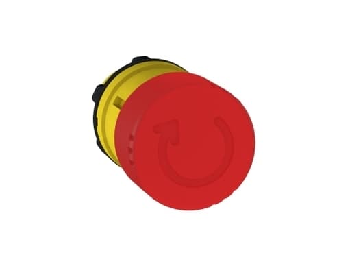Schneider Electric ZB5AS834, Nappi, Punainen, Keltainen, 30 mm, 30 mm, 1 kpl, -40 - 70 °C