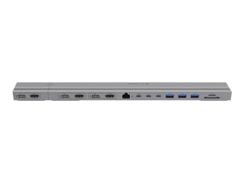 HyperDrive - Telakointiasema - USB-C x 2 - 3 x HDMI, 3 x DP - GigE