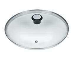 Tefal 280977, Pyöreä, Läpinäkyvä, Lasi, Metalli, 280 mm, 280 mm