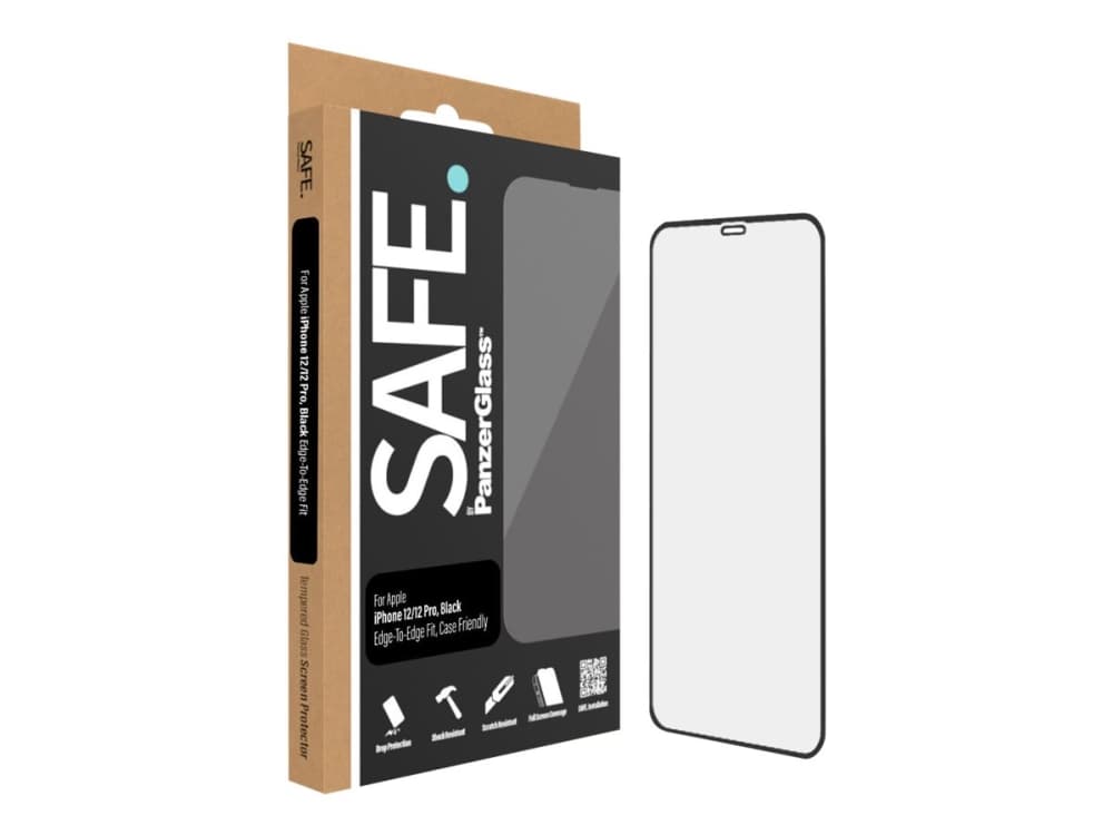 PanzerGlass SAFE95022, Apple, Apple - iPhone 12, Apple - iPhone 12 Pro, Asennus kuivana, Naarmuuntumisenkestävä, Iskunkestävä, Läpinäkyvä, 1 kpl