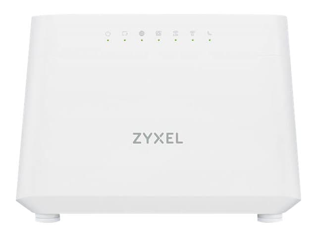 Zyxel DX3301-T0, Wi-Fi 6 (802.11ax), Kaksitaajuus (2,4 GHz/5 GHz), Ethernet LAN, ADSL, Valkoinen, Pöytäreititin