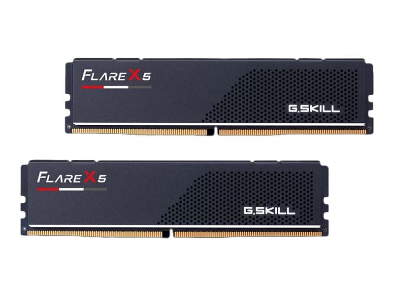 G.Skill Flare X5 - DDR5 - sarja - 32 Gt: 2 x 16 Gt - DIMM 288-PIN matala profiili - 6000 MHz / PC5-48000 - CL36 - 1,35 V - puskuroimaton - ei-ECC - mattamusta - puskuroimaton - matta musta