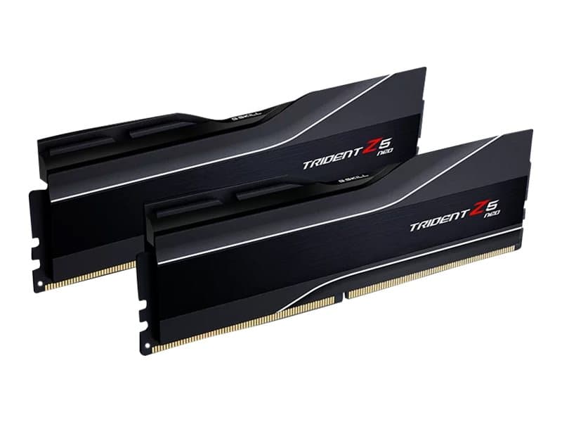 G.Skill Trident Z5 Neo - DDR5 - sarja - 32 Gt: 2 x 16 Gt - DIMM 288-PIN - 6000 MHz / PC5-48000 - CL30 - 1,35 V - puskuroimaton - ei-ECC - matta musta