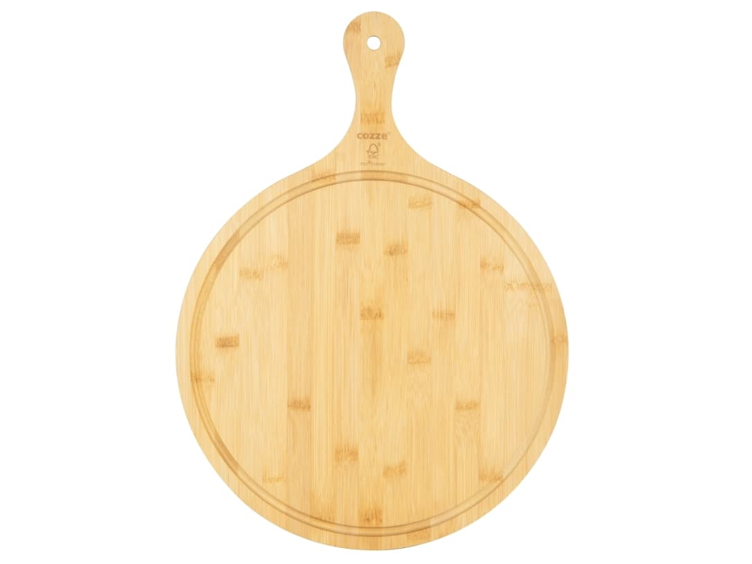 Cozze®pizzaleikkuulauta kahvalla Ø350x20 mm.