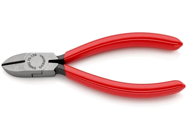 Knipex 70 01 125, Sivuleikkurit, Kromivanadiini-teräs, Muovi, Punainen, 125 mm, 80 g