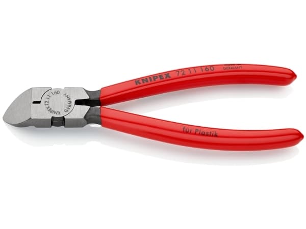 Knipex 72 11 160 Workshop Muovileikkuri ilman viistettä 160 mm