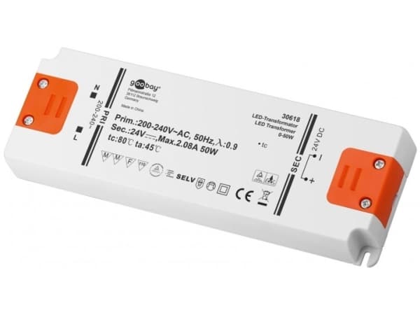 LED-muuntaja 24 V (DC)/50 W
