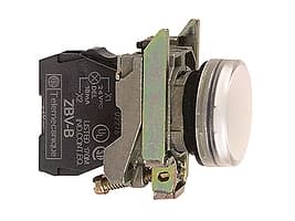 Schneider Electric XB4BVB1, Valkoinen, IP66, CSA, 24 V, 2,2 cm