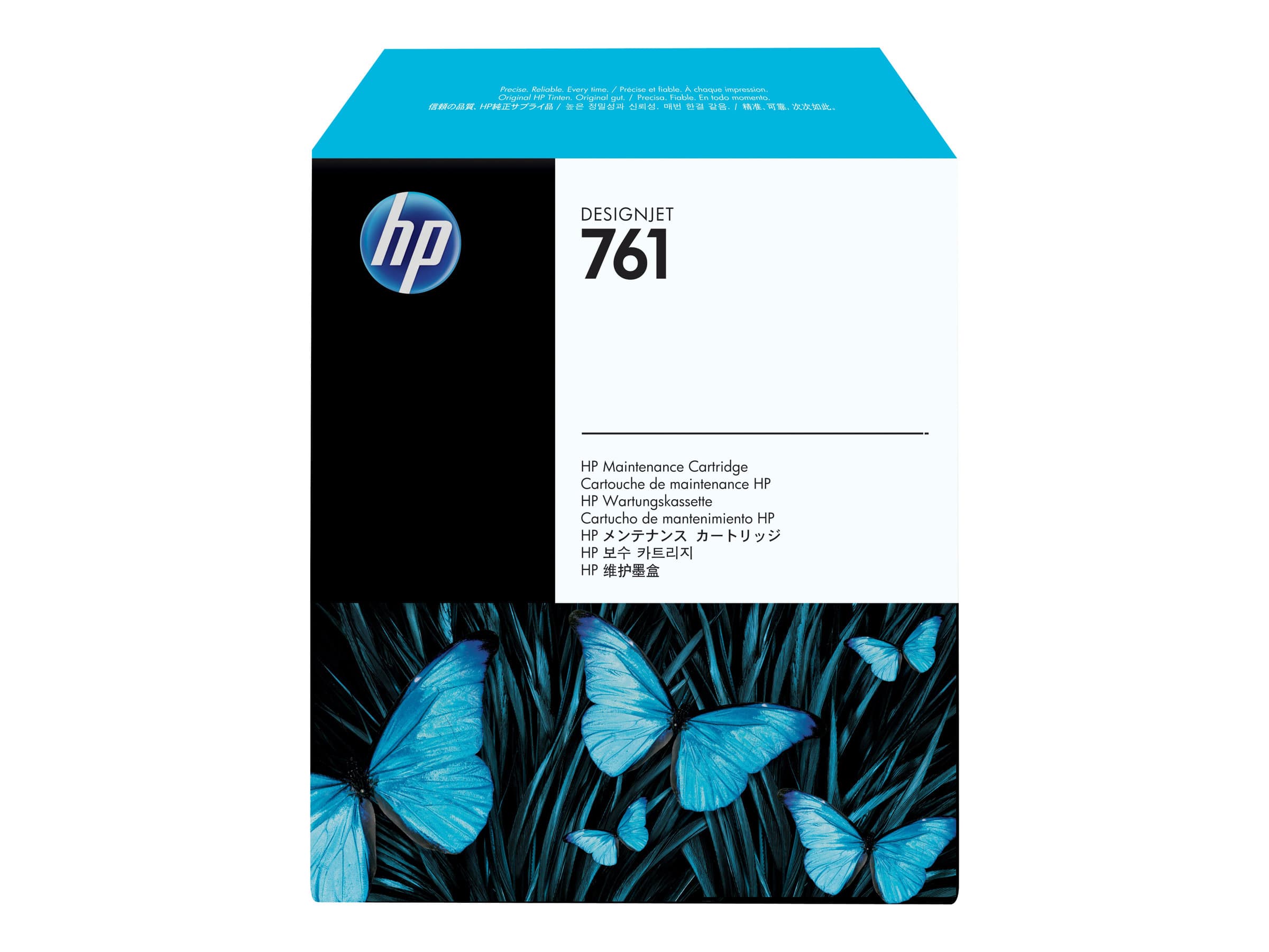 HP 761, Designjet-huoltokasetti, HP DesignJet T7100 -tulostin, Lämpömustesuihkutulostin, CH649A, Singapore, 240 mm, 65 mm