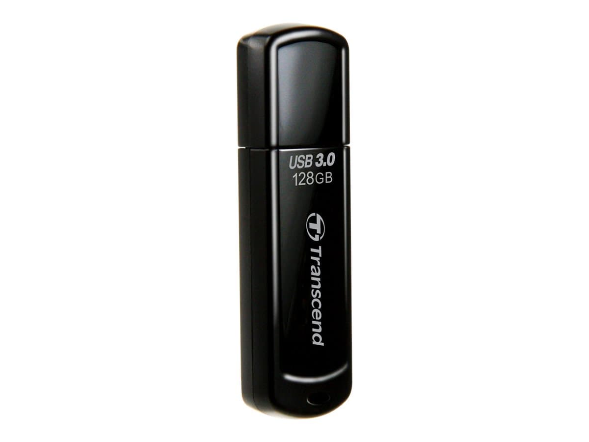 Transcend JetFlash 700, 128 GB, USB A-tyyppi, 3.2 Gen 1 (3.1 Gen 1), 90 MB/s, Suojus, Musta