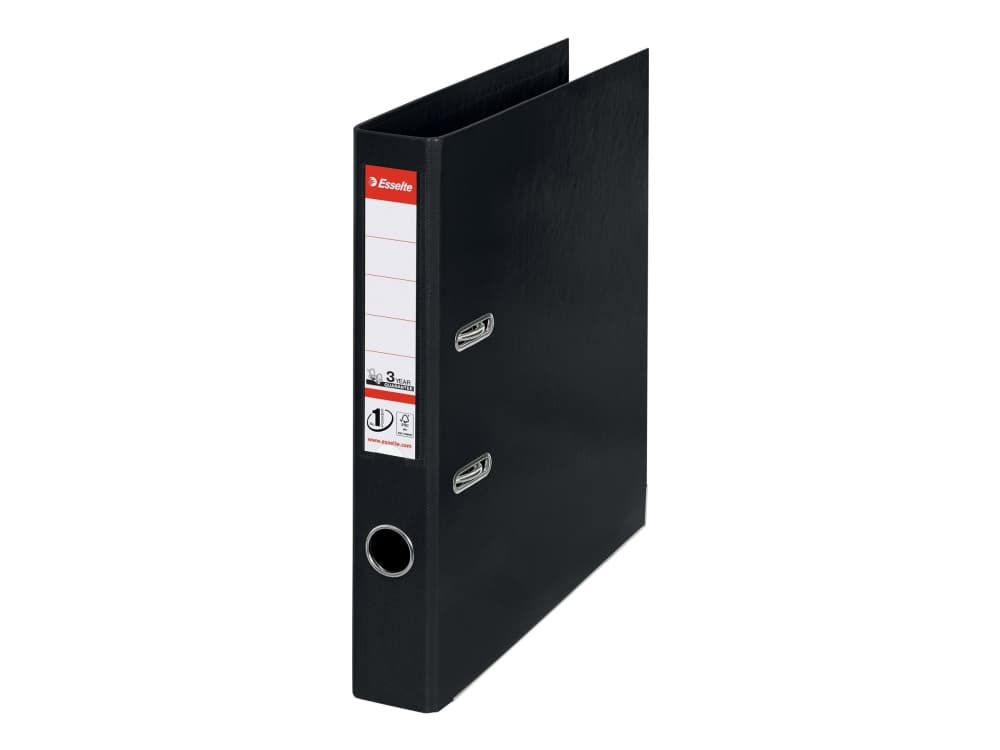 Esselte Power N°1, A4, Säilytys, Pahvi, Musta, 5 cm, 10 kpl