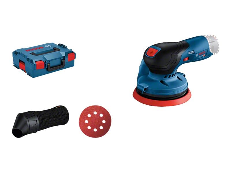 Bosch GEX 12V-125 Professional, Kiekkohiomakone, Velcro, Musta, Sininen, Punainen, 6000 RPM, 10000 RPM, 12000 OPM - SOLO