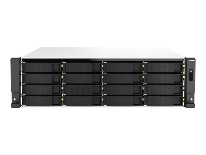 QNAP TS-h2287XU-RP, NAS, Teline ( 3U ), Intel Xeon E, E-2336, Musta, Valkoinen