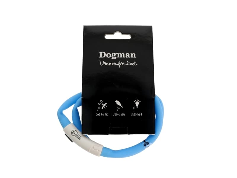 DOGMAN LED-rengas silikoni blå