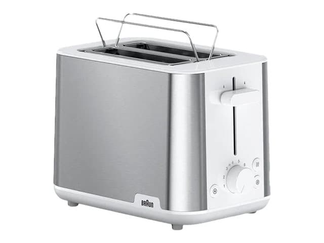 Braun HT 1510, 2 viipale(i)ta, Ruostumaton teräs, Valkoinen, Muovi, Ruostumaton teräs, 900 W