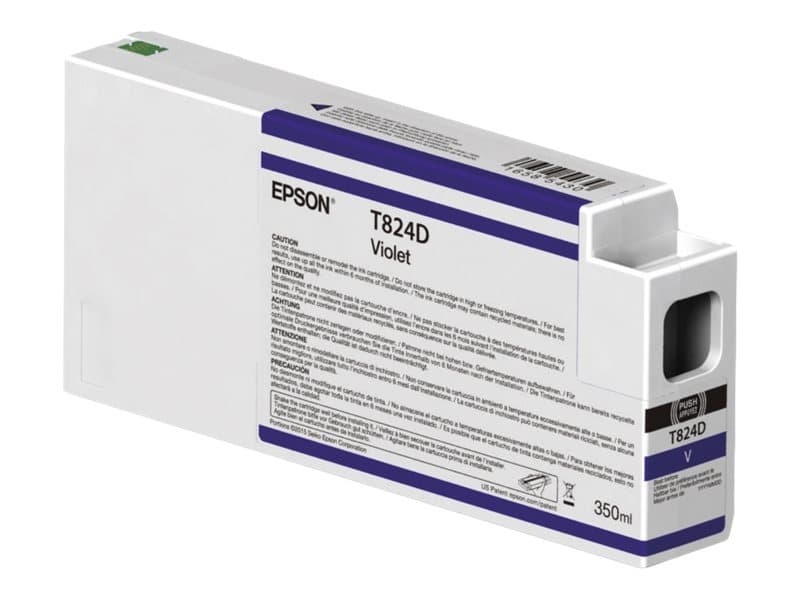 Epson T824D - 350 ml - violetti - alkuperäinen - blækpatron - SureColor SC-P6000, SC-P7000, SC-P7000, SC-P7000V, SC-P8000, SC-P9000, SC-P9000V - väriaineille