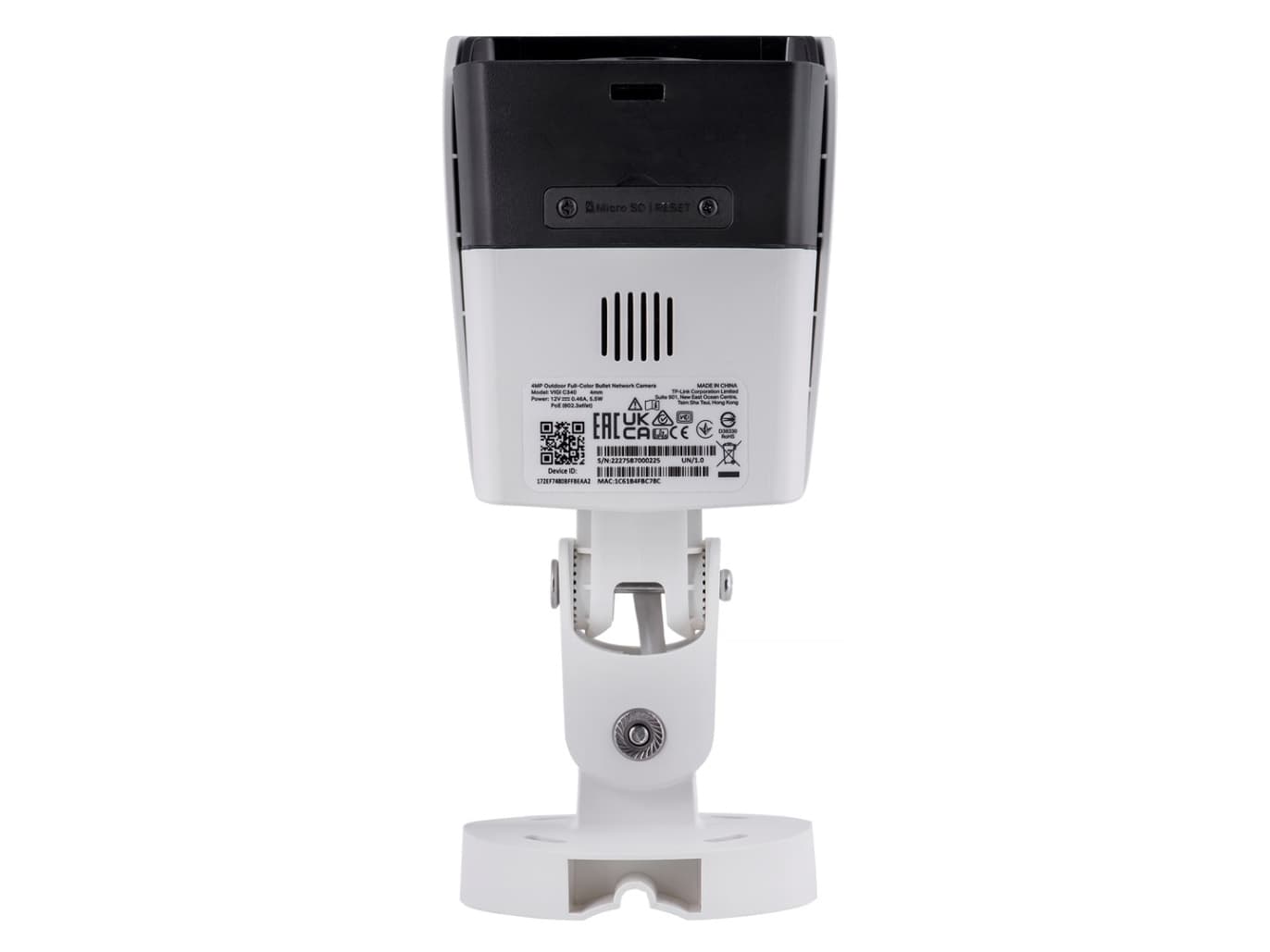 Ulkona käytettävä, täysvärinen VIGI Bullet -verkkokamera, 4MP, 4MP