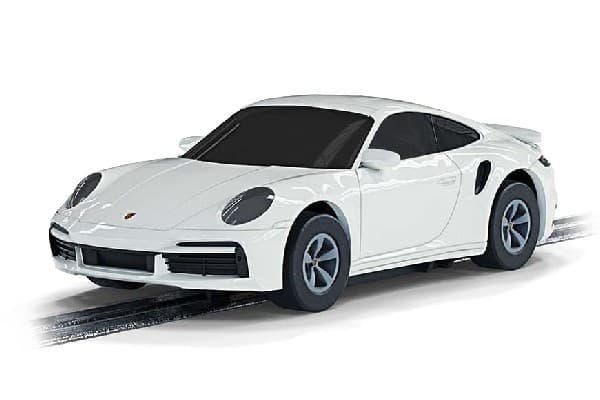 Micro Porsche 911 Turbo Car, vit 1:64